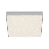 frameless LED surface light with starry decor, silver, 1xLED-platine/21W