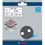 F355 sanding sheet, pack of 5 115 mm, 120