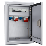 Flush mounted recept. combination, IP43
