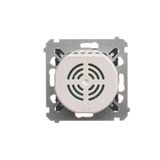 RJ12 single telephone socket, (module), Silver matt, metalic