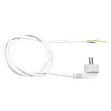 SCHUKO Plug Cable 3m, 3×1.0mm², White