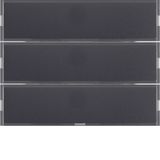 Push-button 3gang, lab. field, + RGB LED, internal temp. sensor, KNX -