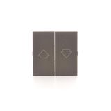 Roller blind rockers for SZP1WM, Bronze matt, metalic
