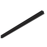 S-TRACK 3-phase recessed track, 4m, black, DALI