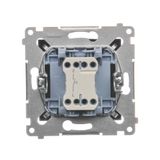 Single switch with a key - 2 positions "0-1", white, 5A