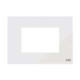 Z2373.1 CB Frame - 1-gang / 3M - White Glass
