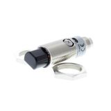 Photoelectric sensor, M18 threaded barrel, radial type, metal, red LED E3RB2009H