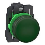 Plastic pilot light 24V green Push-in