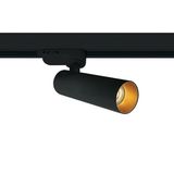 BLACK COB 8W WW TRACK SPOT 230V DARK LIGHT DIMMABLE