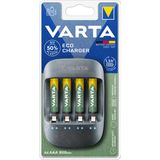 VARTA 57680 101 421 ECO Charger incl. 4x AAA 800mAh BL1