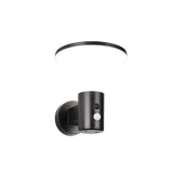 Gorda hybrid solar LED wall lamp matt black/white rechargeable motion+dusk sensor 4000K