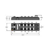 Compact Multiprotocol I/O Module for Ethernet 8 Digital PNP Inputs and 8 Digital PNP 2 A Outputs   TBEN-L5-8DIP-8DOP-01