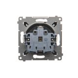 IT/telephone Keystone, diagonal socket cover with descriptive field, (module), Bronze matt, metalic