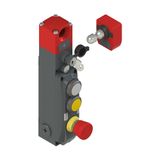 NG series safety switch with lock and integrated control devices, with actuator