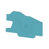 End plate (terminals), 62.64 mm x 2.1 mm, blue