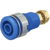 4 mm panel socket, threaded bolt, mounting Ø 12.1 mm, CAT III, CAT IV, white, 66.3020-29