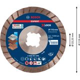 EXPERT MultiMaterial X-LOCK Diamond Cutting Disc 115 x 22.23 x 2.4 x 12 mm