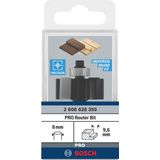 Rabbeting bit, 8 mm, B 9.5 mm, D 31.8 mm, L 12.5 mm, G 54 mm