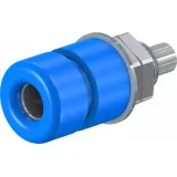 4 mm socket, solder connection, blue, 69.8321-23