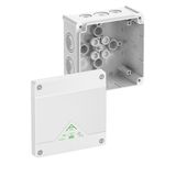 Junction box, Type of protection IP66, max. 6², Impact strength IK07, Protection class II, Ui 1000V AC, Ui 1000V DC, DLG, VDE, Halogen free