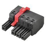 PCB plug-in connector, female plug, 7.62 mm, Number of poles: 6, 180°, PUSH IN without actuator, Tension-clamp connection, Clamping range, max. : 10 mm², Box