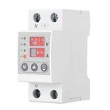 Over & Under Voltage and Overcurrent Protector, AC 220V, 63A, 1P+N