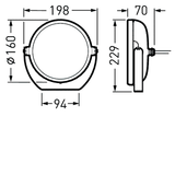 Floodlight / Projectors FaciellaS Reflector Anthracite around ETDD 27W 2000lm rotationally sym. wide (RB) IP65 IK09 3 SDCM 7395051
