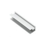 Profile GLAX MINI for LED strip, end, single-sided, for plate 18 mm, 3 m