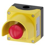 Enclosure for command devices, 22 mm, round