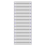 Installation insert 3-39L complete, 13 rows, plastic