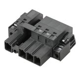 PCB plug-in connector, male plug, 7.62 mm, Number of poles: 5, 180°, PUSH IN with actuator, Tension-clamp connection, Box