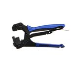 Crimping tool for RJ45 computer socket inserts
