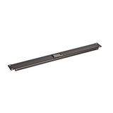 19" Panel with Temperature display, 1U, RAL9005 Black