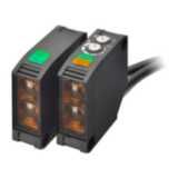 Photoelectric sensor, square body, IR LED , through-beam, 40m, NPN, L-