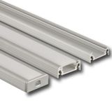 Attached PU aluminum profile, 20x8 mm, Whitey diffus., 3 m