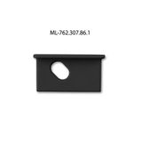 End cap for VK with hole, black color, 1 pc