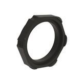 Plastic threaded ring for actuator fixing