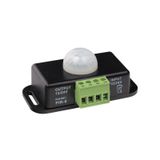 Motion PIR sensor, DC 12-24V, max. 6A, IP20, black