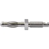 4 mm panel plug, screw connection, mounting Ø 2.5 mm, 22.1091