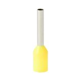 Single insulated sleeve terminal HI 1.0/10-zo yellow, Al/Cu