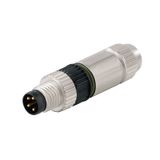 Field attachable connector, M8