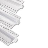 Built-in aluminum profile AV for plasterboard, 95x34mm, Whitey diffus., white 2m