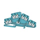 Multi-tier modular terminal, SNAP IN, blue, 2.5 mm², 800 V, Number of 