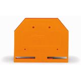 End and intermediate plate 3 mm thick orange