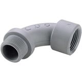 90° CURVE NYLON-Male female PG29 grey