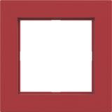 Single cover frame, A.1, glossy red