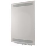 XTSZFFPV31-W1200 Front plate (section high), ventilated, W=1200mm, IP31, grey