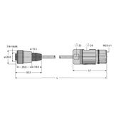 Power Supply Cable, PUR Connection Cable   RKM52-0.2-CSSM-BV16031301