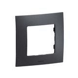 PLAQUE 1 POSTE GRIS FONCE
