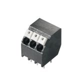 Printed circuit board terminals, 3.50 mm, Number of poles: 5, 135°, Solder pin length (l): 3.5 mm, black, PUSH IN with actuator, Clamping range, max. : 1.5 mm², Tube